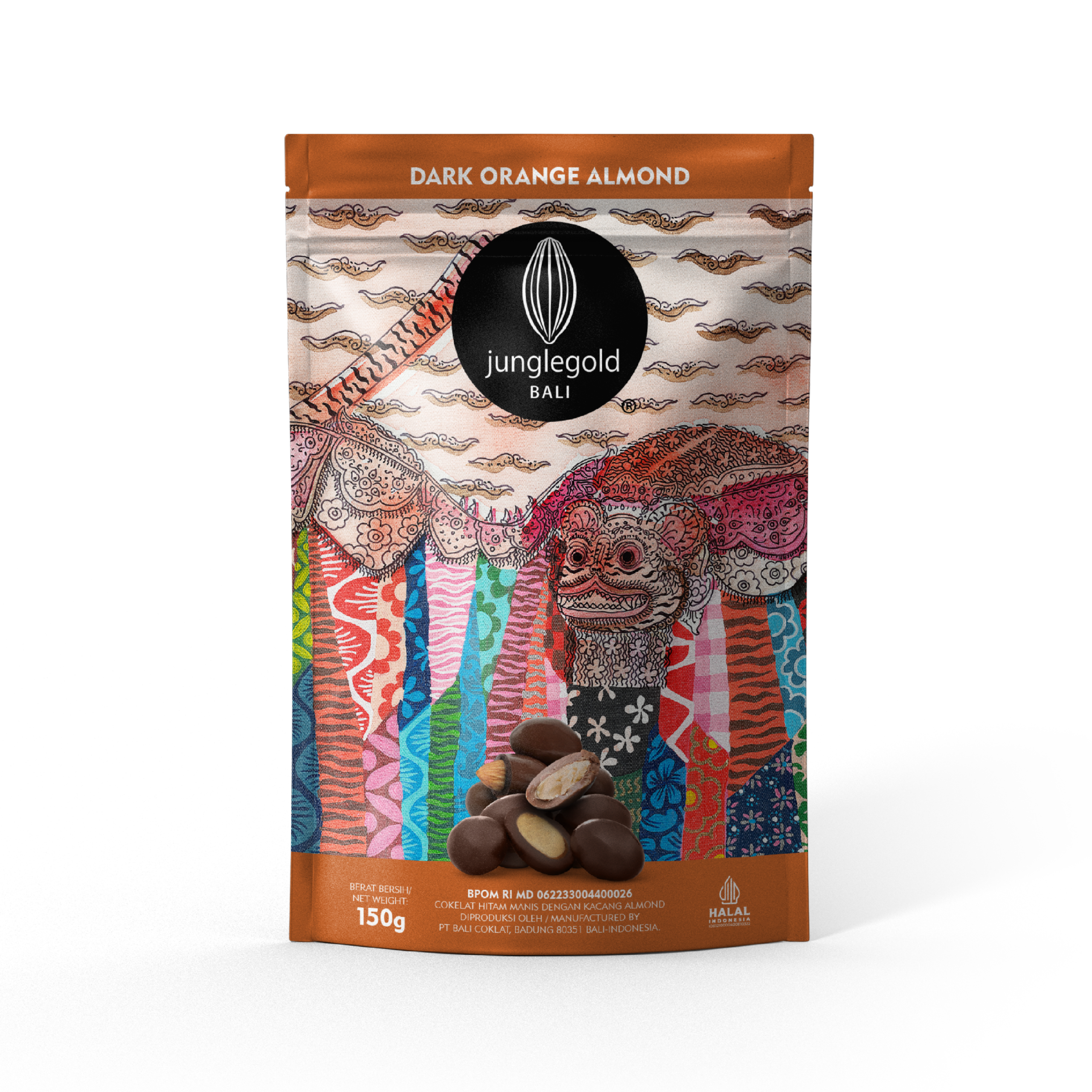 JG-PA-150g-Orange Chocolate Almonds