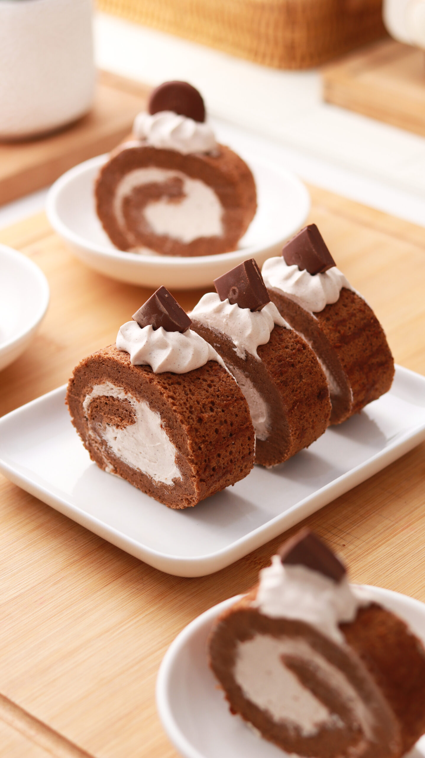 Soft Mocha Swiss Roll Recipe with Pure Cacao Powder